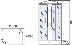 Мономах Душевая кабина 90x80 90/80/24 МЗ R – фотография-3